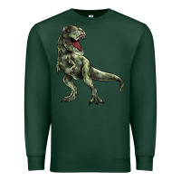 Sports Green T-rex Premium Sweatshirt - HowdyJamesFarm