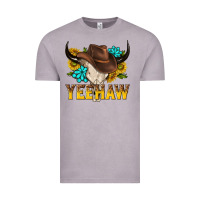 Vintage Zinc yeehaw bull skull Vintage Tee - NancyCooperArtShop