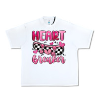 White heart breaker Urban Heavy Tee - MaliasSmallBusiness