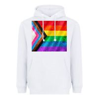 White Pride flag Heavyweight Hoodie - CowGirlArtShop