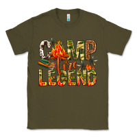 Army Green camp fire legend Classic Tee - NancyCooperArtShop