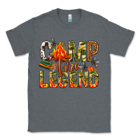 Charcoal Heather camp fire legend Classic Tee - NancyCooperArtShop