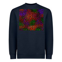 Navy halloween leopard Heavyweight Sweatshirt - BundleAndBundleShop