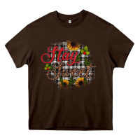 Chocolate Brown stay sweet wood slice ornament Heavy Core Tee - JahusDesignShop