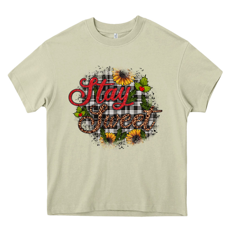 Stay Sweet Wood Slice Ornament Heavy Core Tee by JahusDesignShop | Teevron