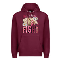 Burgundy this is how i fight Premium Hoodie - CowGirlArtShop