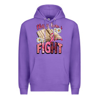Purple this is how i fight Premium Hoodie - CowGirlArtShop