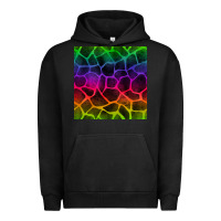 Pigment Black colorful giraffe seamless pattern Urban Hoodie - BundleAndBundleShop