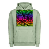 Pigment Oil Green colorful giraffe seamless pattern Urban Hoodie - BundleAndBundleShop