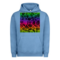 Pigment Pebble Blue colorful giraffe seamless pattern Urban Hoodie - BundleAndBundleShop