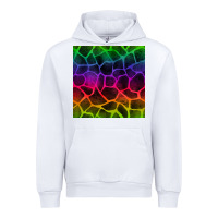 White colorful giraffe seamless pattern Urban Hoodie - BundleAndBundleShop