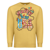 Antique Gold Party in the USA 4th of july Premium Sweatshirt - HowdyJamesFarm