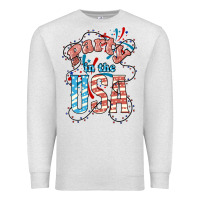 Oatmeal Heather Party in the USA 4th of july Premium Sweatshirt - HowdyJamesFarm