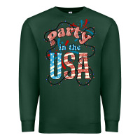 Sports Green Party in the USA 4th of july Premium Sweatshirt - HowdyJamesFarm