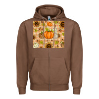 Chestnut Fall Pumpkins and Sunflowers with Leopard Zipper Hoodie - texasbilliewilder