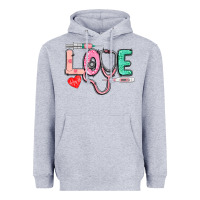 Heather Grey Love Nursing Heavyweight Hoodie - CowGirlArtShop