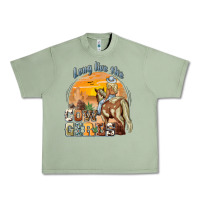 Oil Green long live the cowgirls Urban Heavy Tee - NancyCooperArtShop