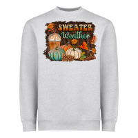 Heather Grey sweater weather Heavyweight Sweatshirt - BundleAndBundleShop