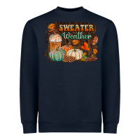 Navy sweater weather Heavyweight Sweatshirt - BundleAndBundleShop