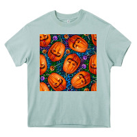 Arona halloween pumpkin and candy seamless pattern Heavy Core Tee - BundleAndBundleShop