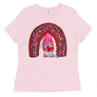 Bubblegum Pink valentines gnomies rainbow Ladies Tee - JahusDesignShop