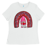 White valentines gnomies rainbow Ladies Tee - JahusDesignShop