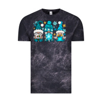 Cloud Black winter gnomies Vintage Tee - NancyCooperArtShop