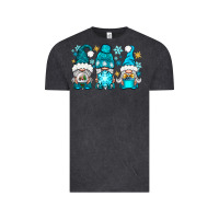 Vintage Black winter gnomies Vintage Tee - NancyCooperArtShop