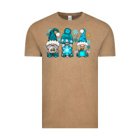 Vintage Coffee winter gnomies Vintage Tee - NancyCooperArtShop