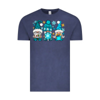 Vintage Denim winter gnomies Vintage Tee - NancyCooperArtShop