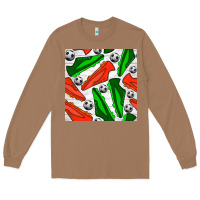 Toasted Coconut soccer shoes seamless pattern Long Sleeve Tee - BundleAndBundleShop