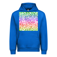 Cobalt watercolor rainbow leopard seamless pattern Urban Hoodie - BundleAndBundleShop