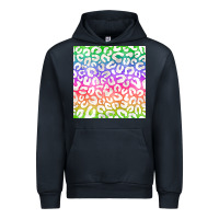 Navy watercolor rainbow leopard seamless pattern Urban Hoodie - BundleAndBundleShop