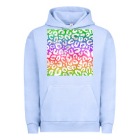 Pigment Grape Ice watercolor rainbow leopard seamless pattern Urban Hoodie - BundleAndBundleShop