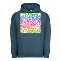 Pigment Midnight Navy watercolor rainbow leopard seamless pattern Urban Hoodie - BundleAndBundleShop