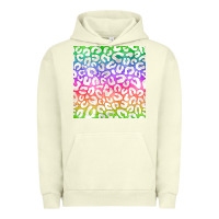 Pigment Pistachio watercolor rainbow leopard seamless pattern Urban Hoodie - BundleAndBundleShop