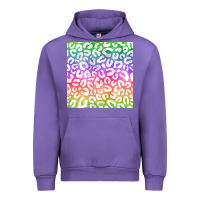 Tulip watercolor rainbow leopard seamless pattern Urban Hoodie - BundleAndBundleShop