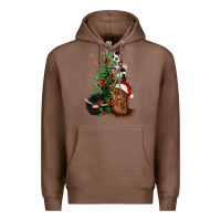 Chestnut heifer cow gnomies christmas tree Premium Hoodie - CowGirlArtShop