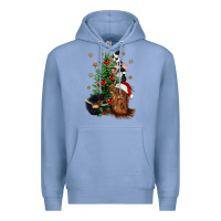 Colony Blue heifer cow gnomies christmas tree Premium Hoodie - CowGirlArtShop