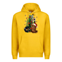 Lemon heifer cow gnomies christmas tree Premium Hoodie - CowGirlArtShop