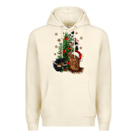Sandshell heifer cow gnomies christmas tree Premium Hoodie - CowGirlArtShop