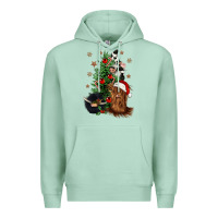 Seafoam heifer cow gnomies christmas tree Premium Hoodie - CowGirlArtShop