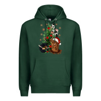 Sports Green heifer cow gnomies christmas tree Premium Hoodie - CowGirlArtShop