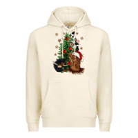 Tofu heifer cow gnomies christmas tree Premium Hoodie - CowGirlArtShop