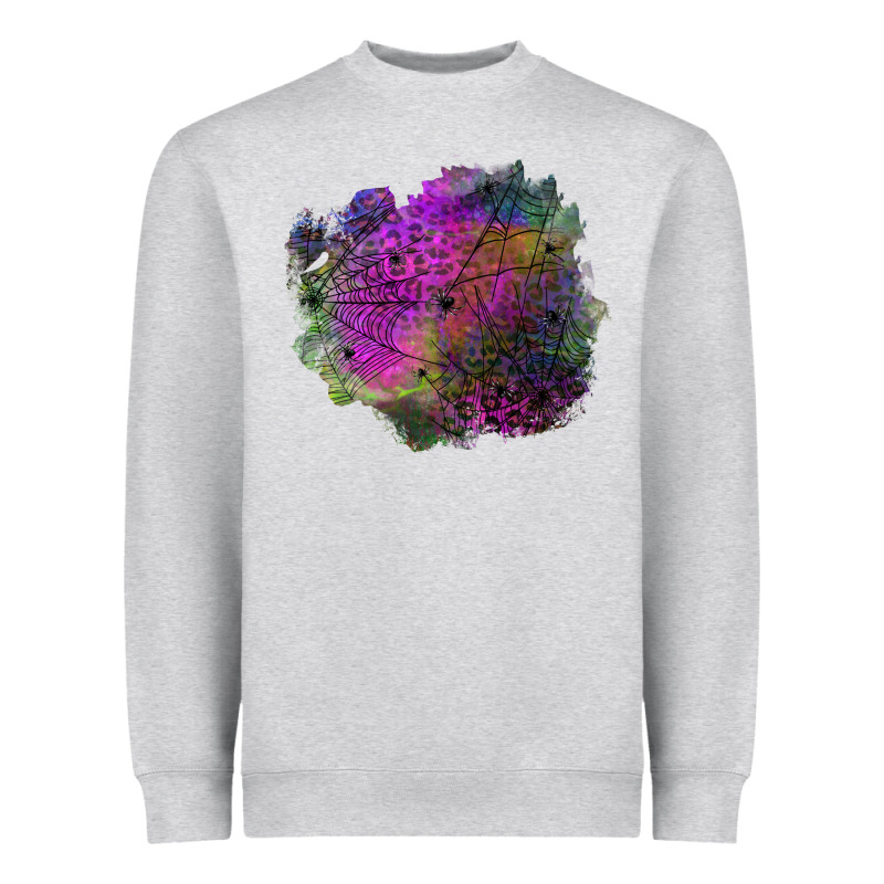 Halloween Spider Web For Patches Heavyweight Sweatshirt by BundleAndBundleShop | Teevron