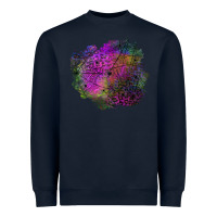 Navy halloween spider web for patches Heavyweight Sweatshirt - BundleAndBundleShop