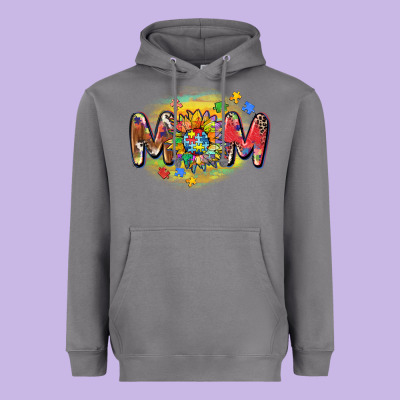 Autism Mom Heavyweight Hoodie Designed By Cowgirlartshop