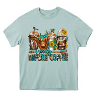 Arona moody before coffee longhaired cow coffee Heavy Core Tee - Jasminsmagicworld
