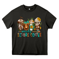 Asphalt moody before coffee longhaired cow coffee Heavy Core Tee - Jasminsmagicworld