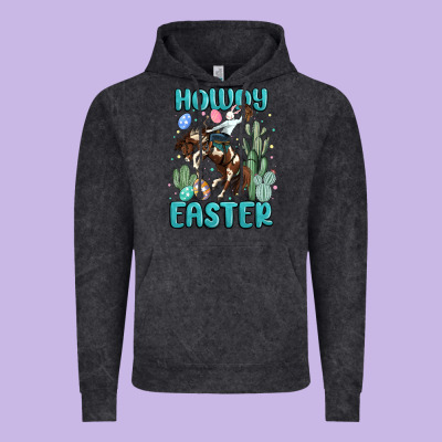 Howdy Easter Vintage Hoodie Designed By Maliassmallbusiness